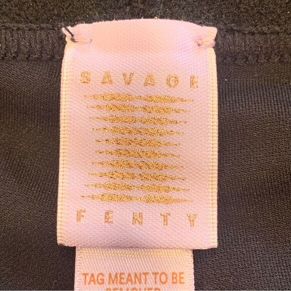 Savage X‎ Fenty Black Purple Logo High Rise Legging Size 2X - Picture 7 of 12